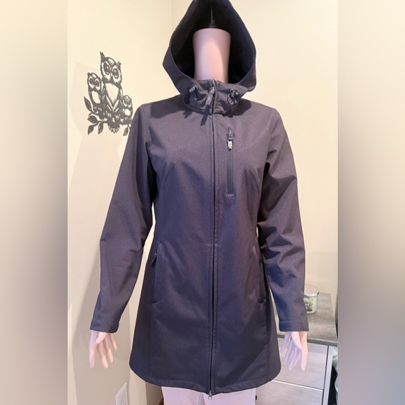 Free Country Women's Hooded Black Lined Jacket Size Medium Soft Shell - Picture 16 of 17